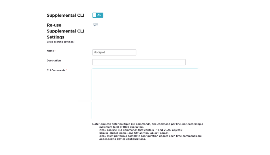 Hotspot 2.0 CLI commands configuration