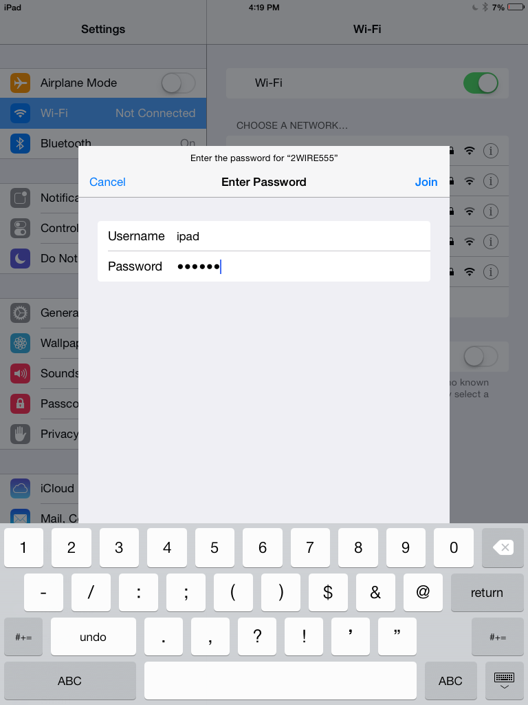 Enter username and password credentials dialog