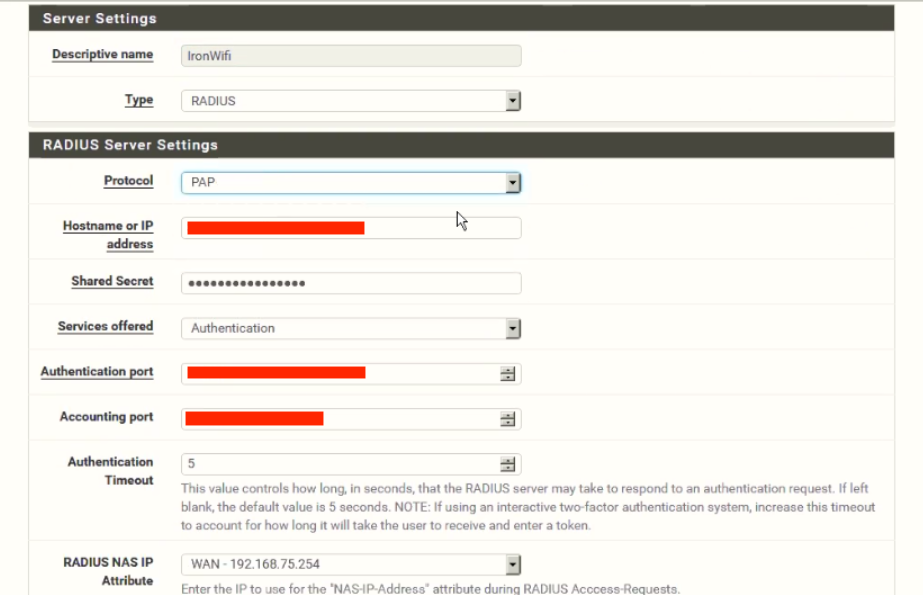 pfSense Captive Portal zone selection