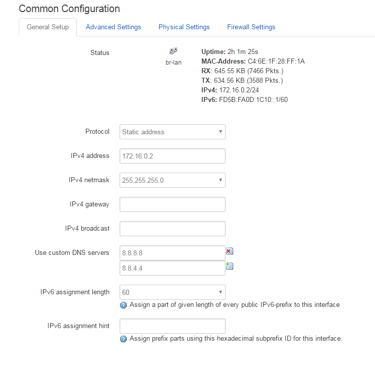 pfSense RADIUS accounting configuration