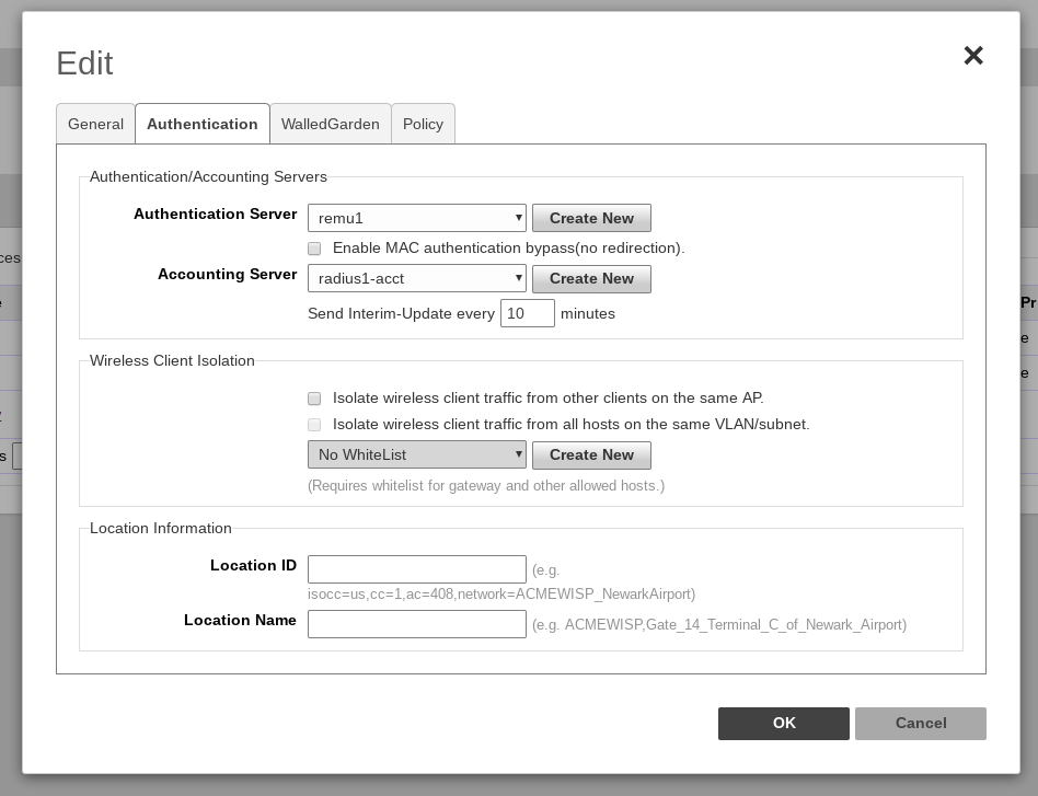 Ruckus SmartZone portal login URL and redirect settings