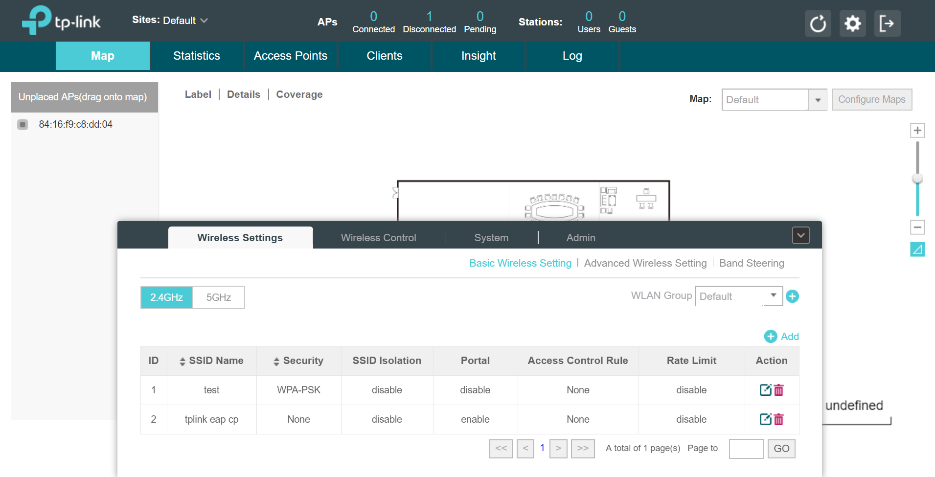 TP-Link EAP portal and RADIUS server configuration